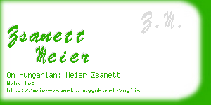 zsanett meier business card